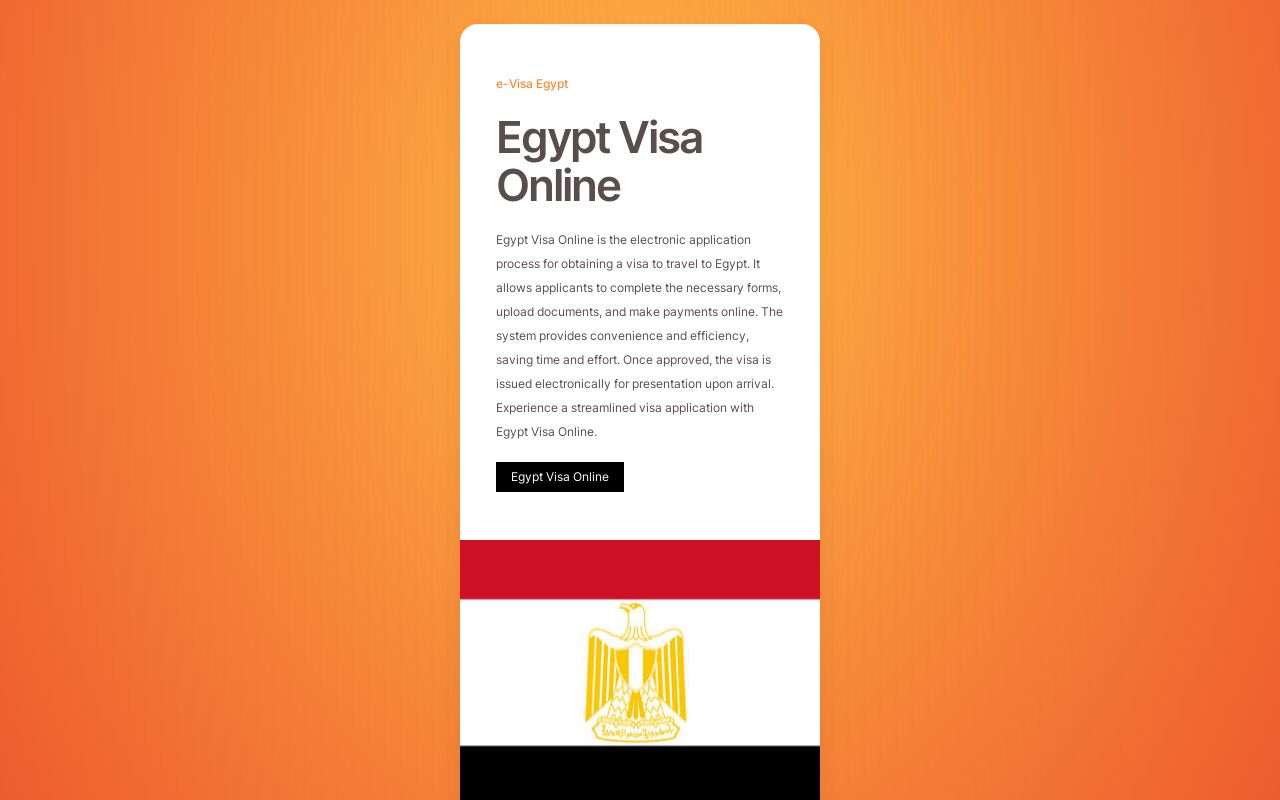 Egypt Visa Online